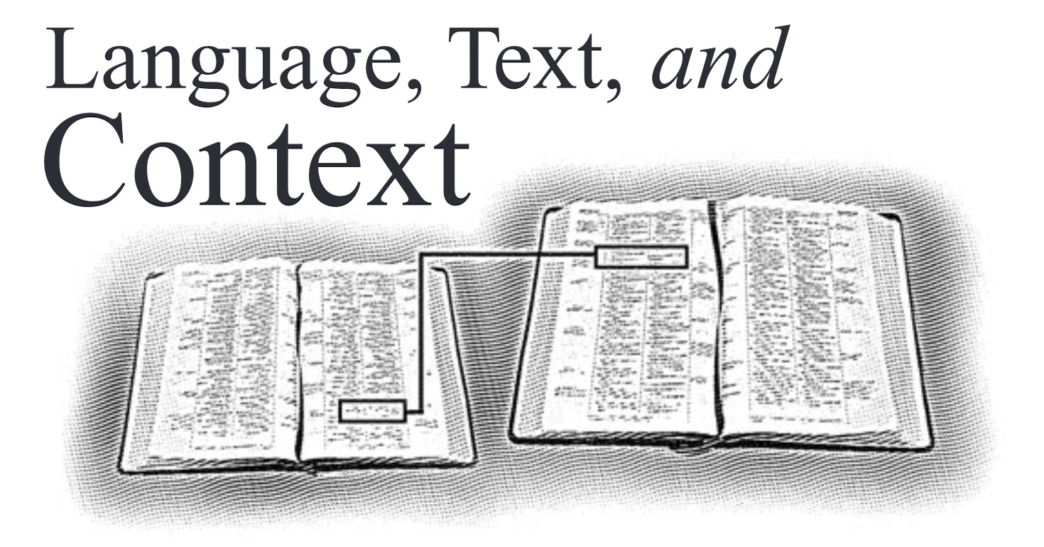 Language, Text, and Context