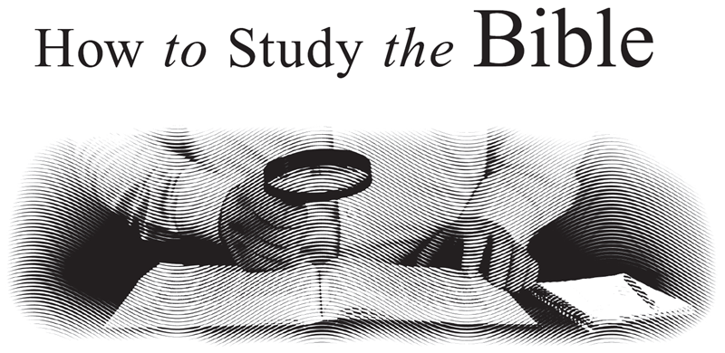 How to Study the Bible
